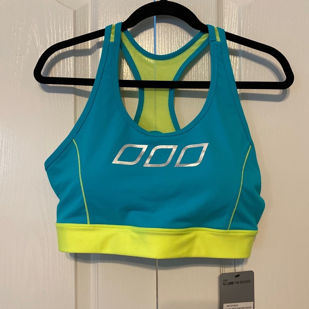 Lorna Jane Comfort Sport Bra Turquoise Size XXL